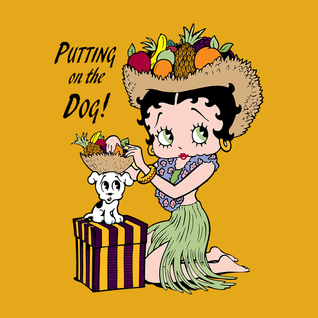 Betty Boop Putting On The Dog Pudgy Kids T-Shirt