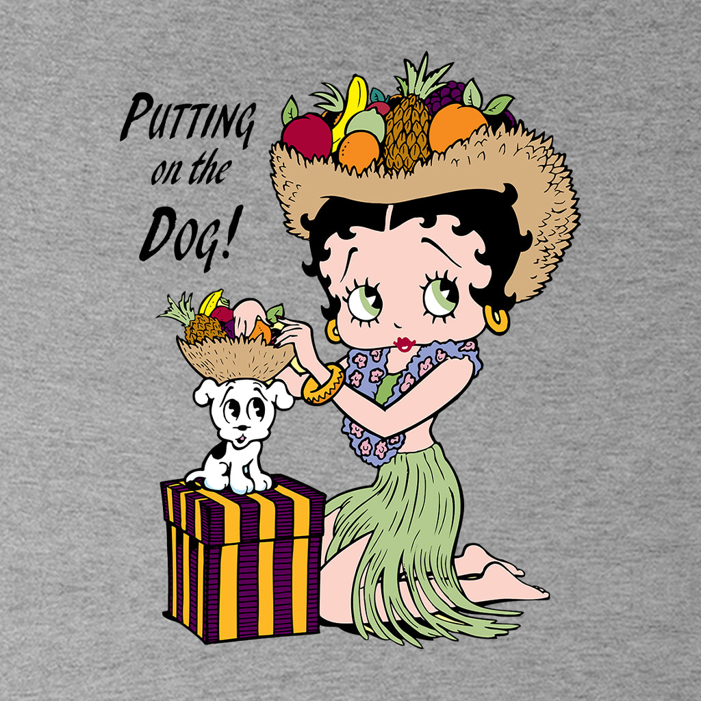 Betty Boop Putting On The Dog Pudgy Kids T-Shirt