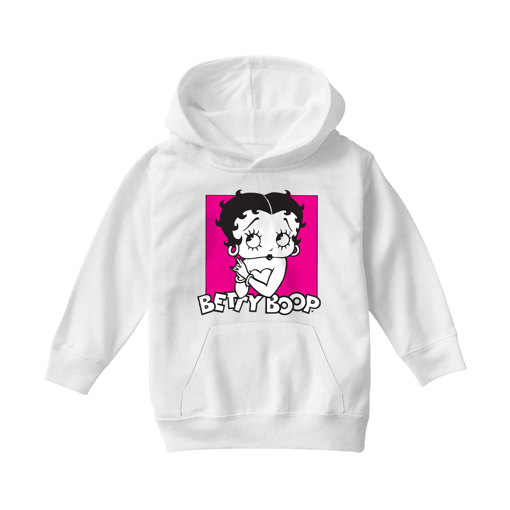 Betty Boop Classic Hands Together Kids Hooded Sweatshirt