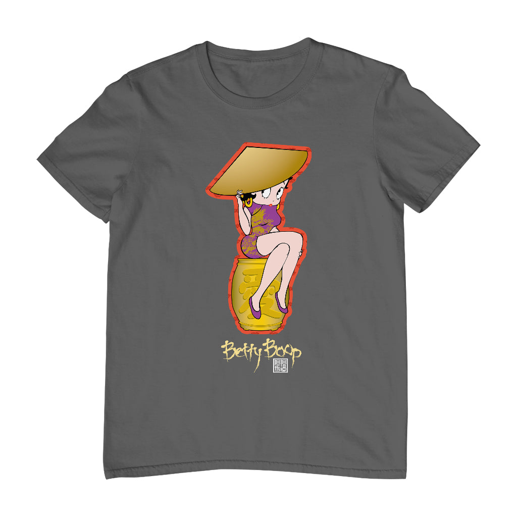 Betty Boop Betty on Gold Barrel Men's T-Shirt