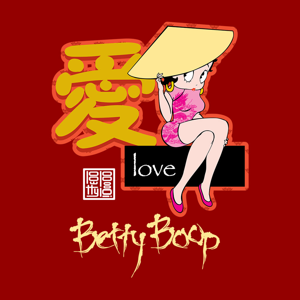 Betty Boop Mandarin Love Character Kids Hooded Sweatshirt