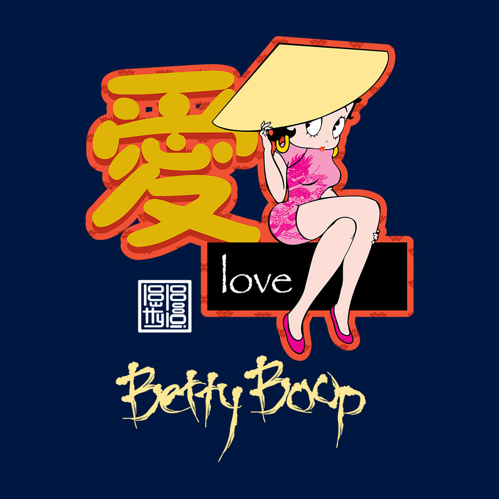Betty Boop Mandarin Love Character Kids Hooded Sweatshirt