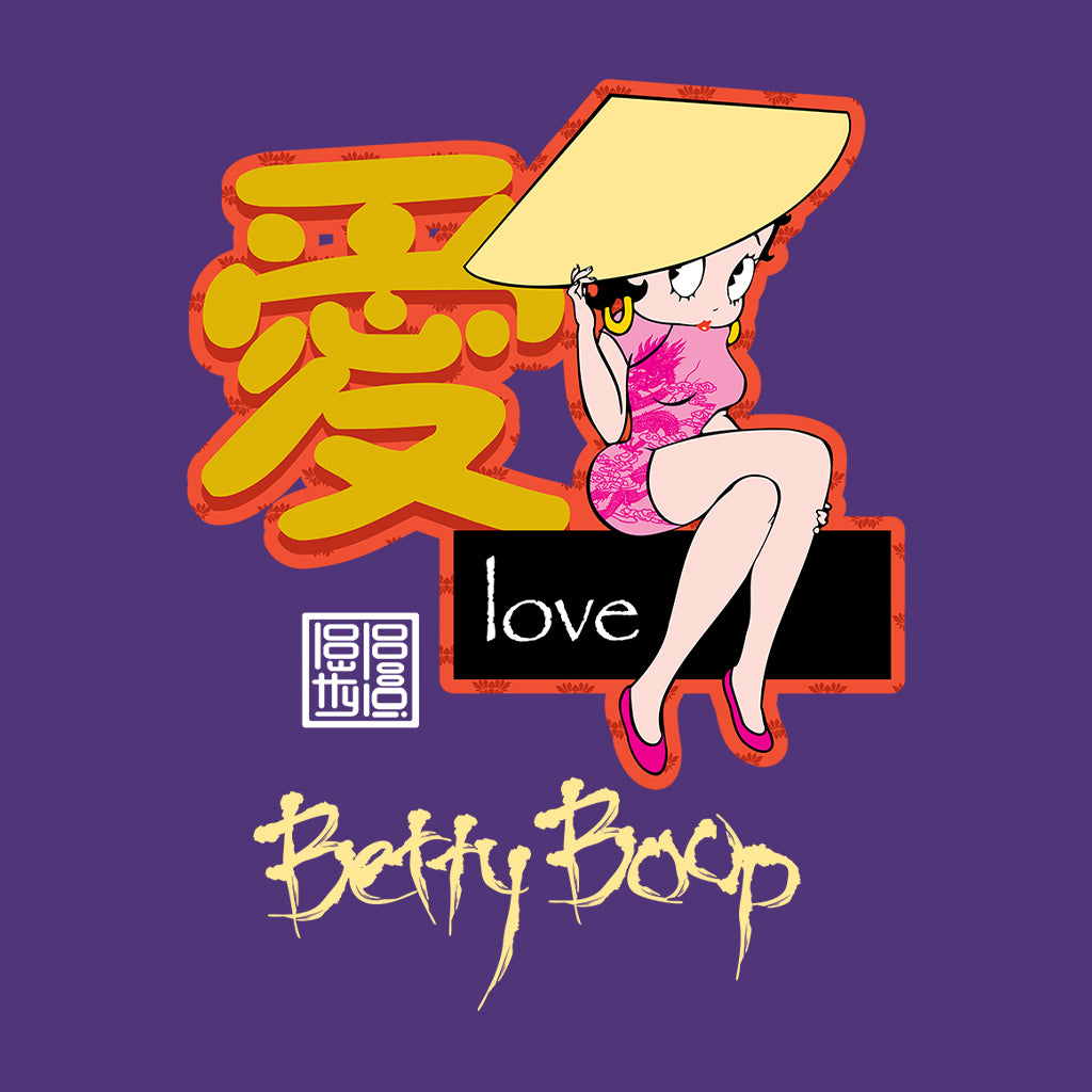 Betty Boop Mandarin Love Character Kids Hooded Sweatshirt