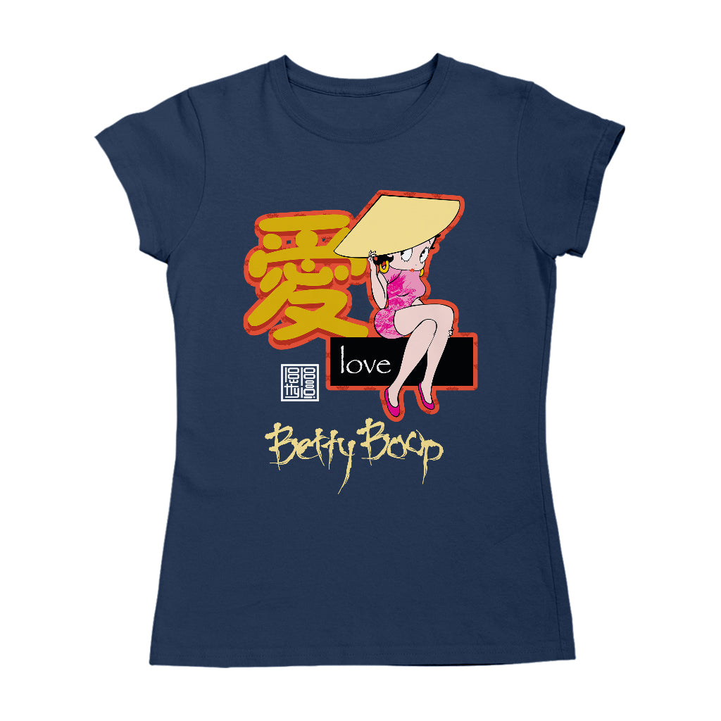 Betty Boop Mandarin Love Character Women's T-Shirt