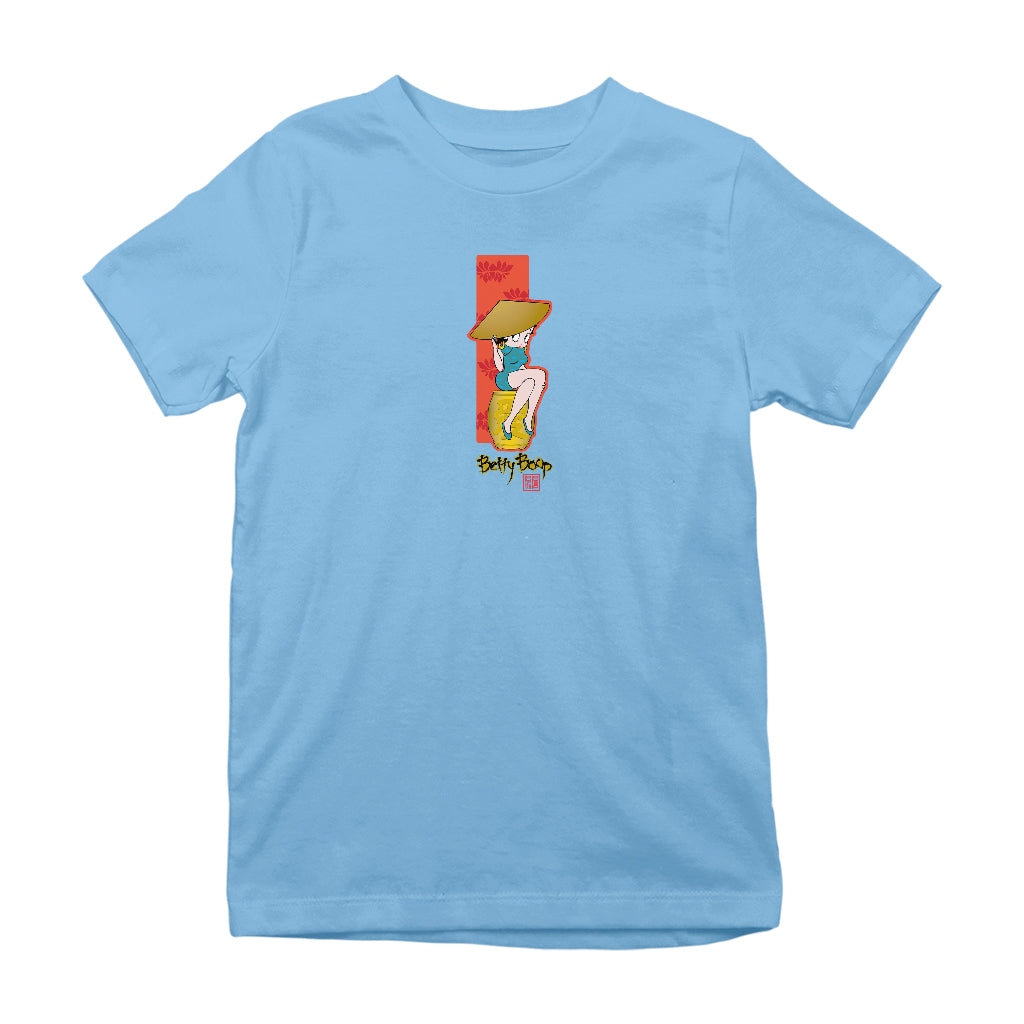 Betty Boop Gold Love Character Barrel Kids T-Shirt