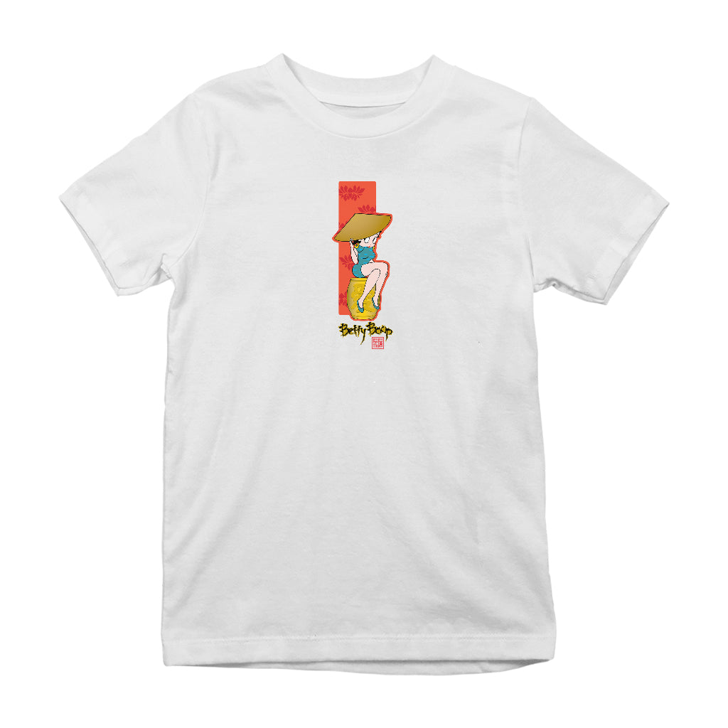 Betty Boop Gold Love Character Barrel Kids T-Shirt