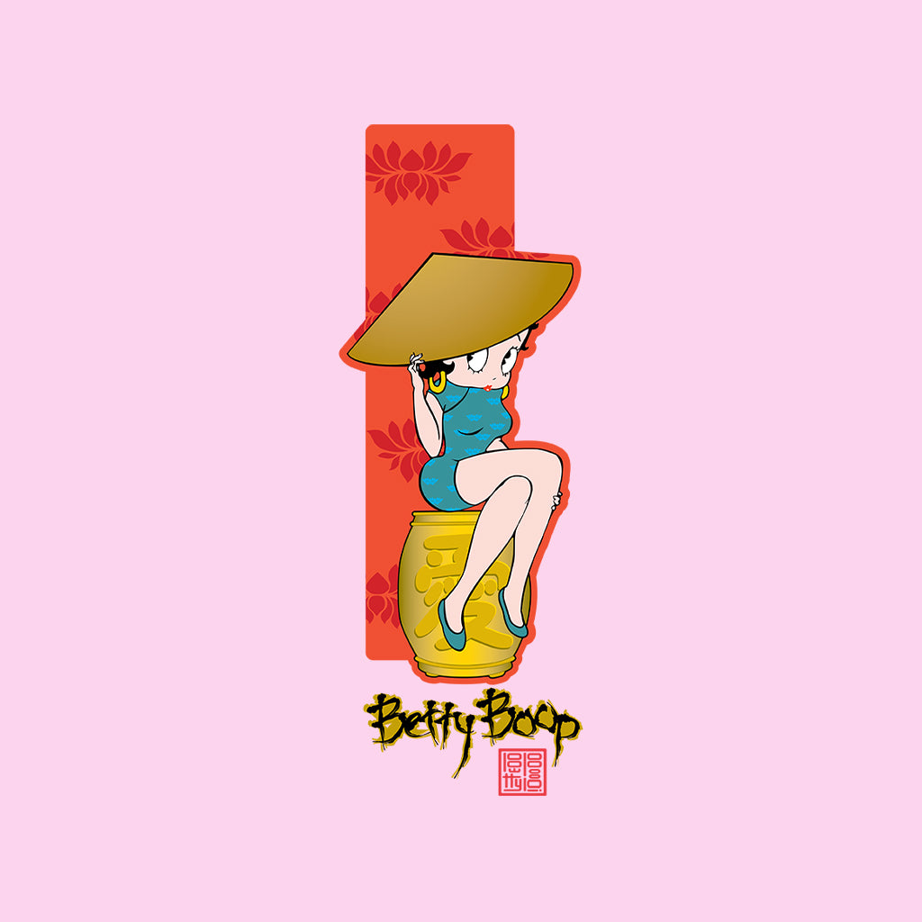 Betty Boop Gold Love Character Barrel Kids Hooded Sweatshirt