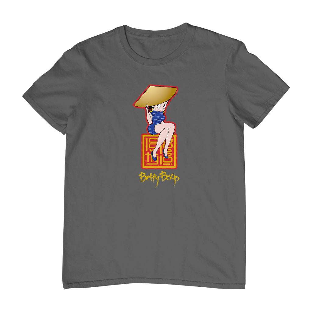 Betty Boop Betty Boop Asian Style Name Stamp Men's T-Shirt