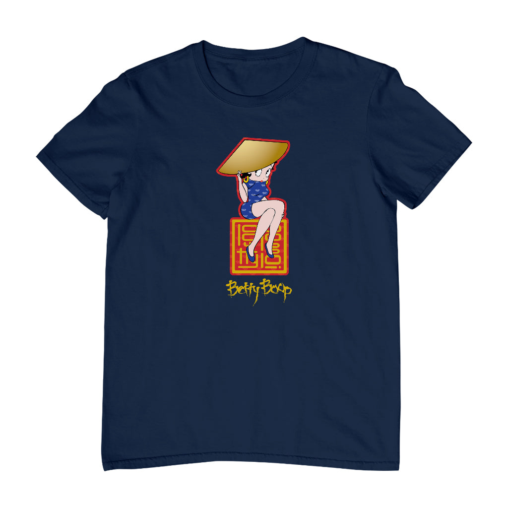 Betty Boop Betty Boop Asian Style Name Stamp Men's T-Shirt