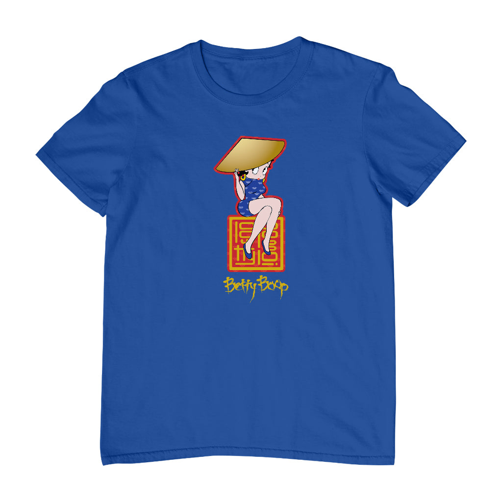 Betty Boop Betty Boop Asian Style Name Stamp Men's T-Shirt