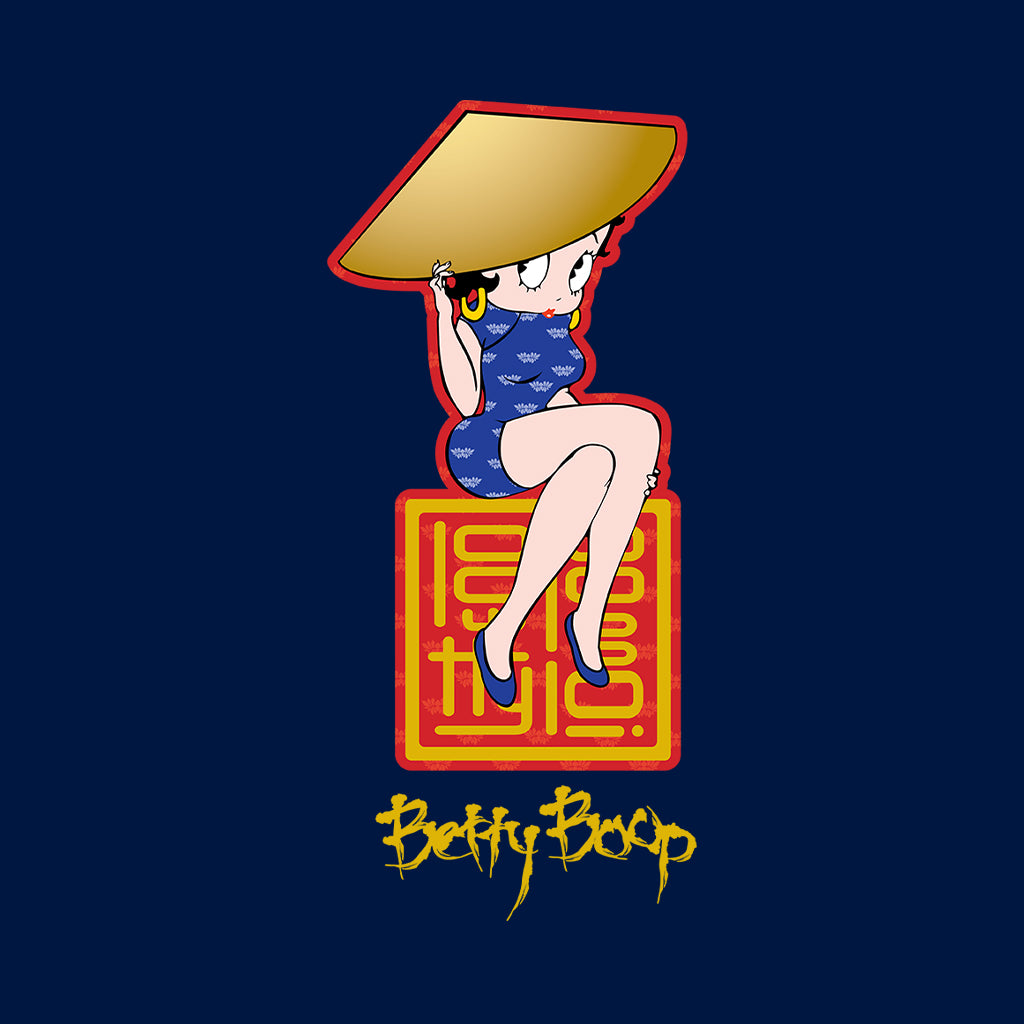 Betty Boop Betty Boop Asian Style Name Stamp Kids T-Shirt