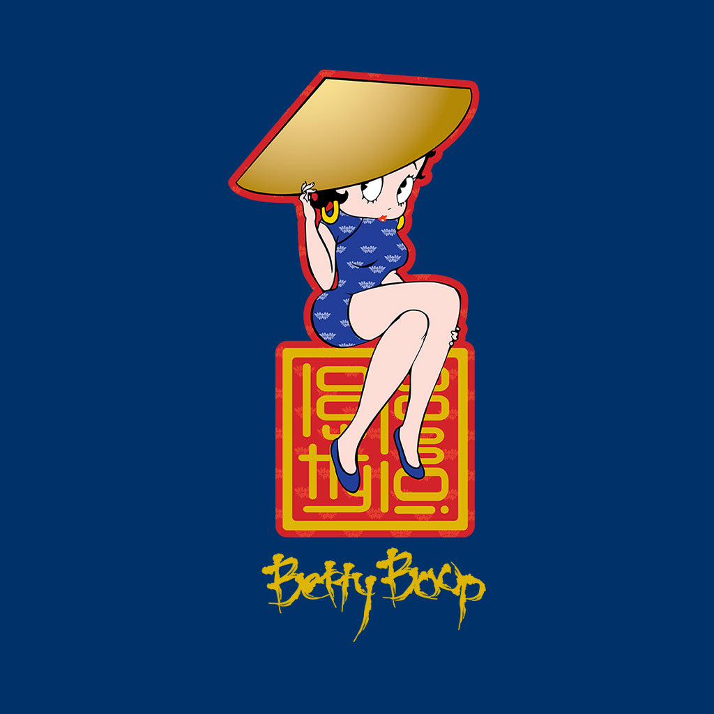 Betty Boop Betty Boop Asian Style Name Stamp Kids T-Shirt