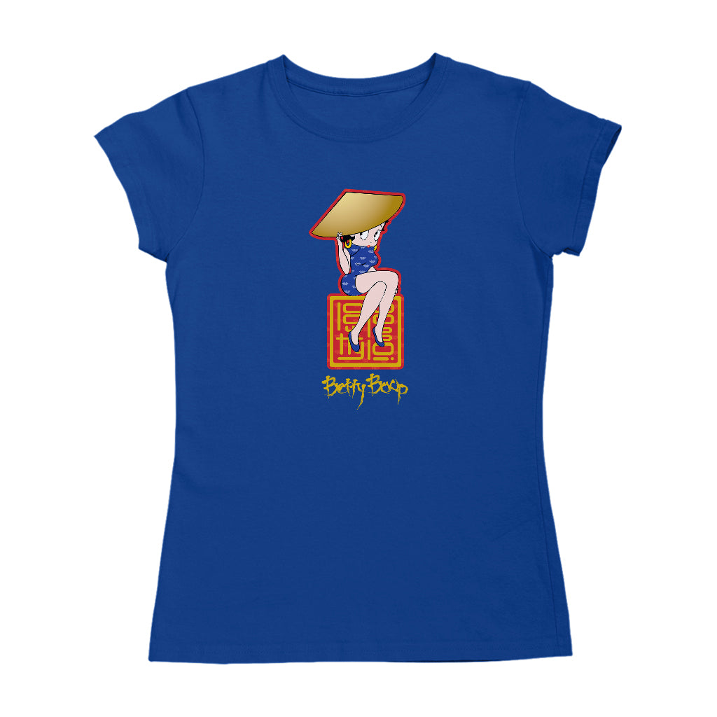 Betty Boop Betty Boop Asian Style Name Stamp Women's T-Shirt