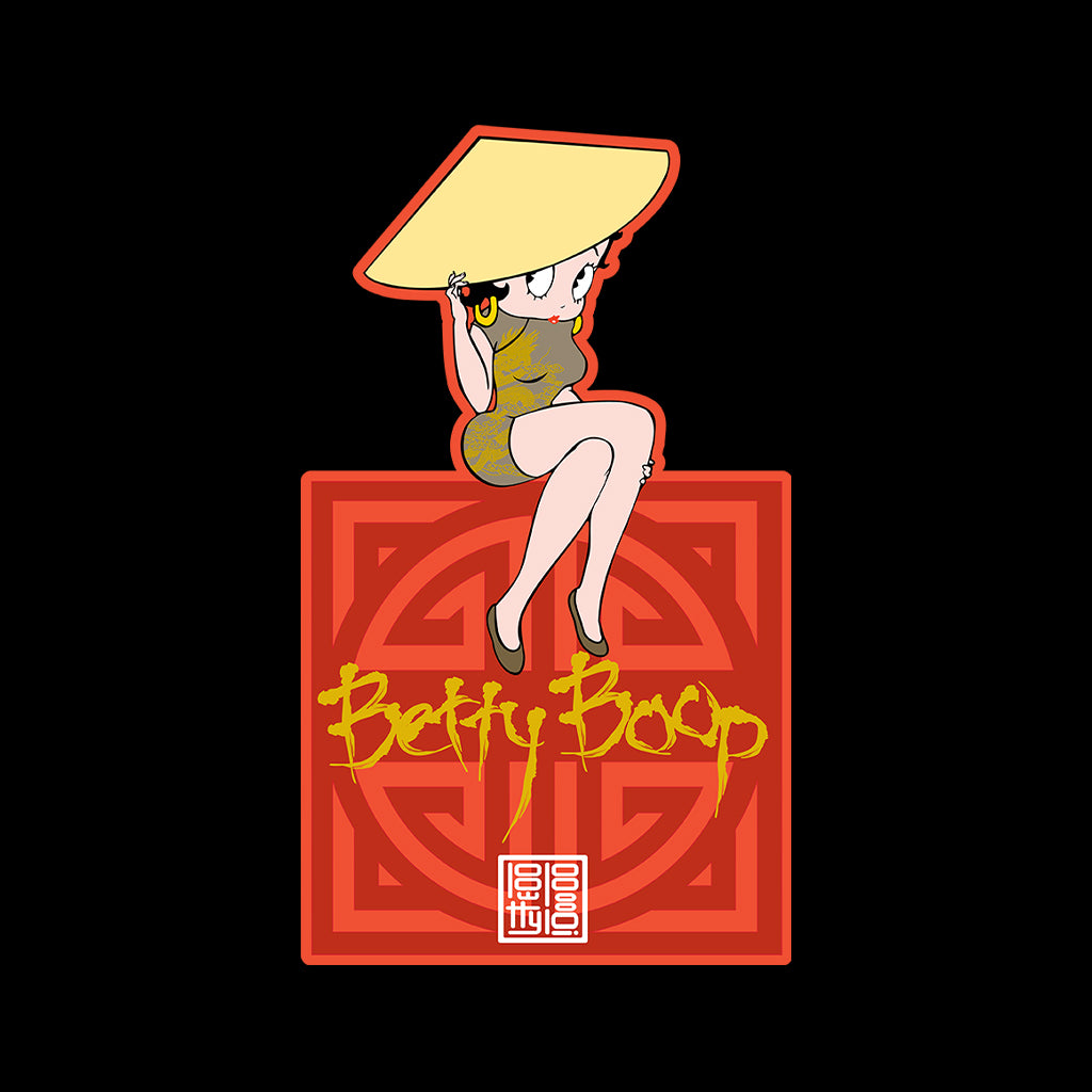 Betty Boop Betty in Dragon Dress with Hat Kids T-Shirt