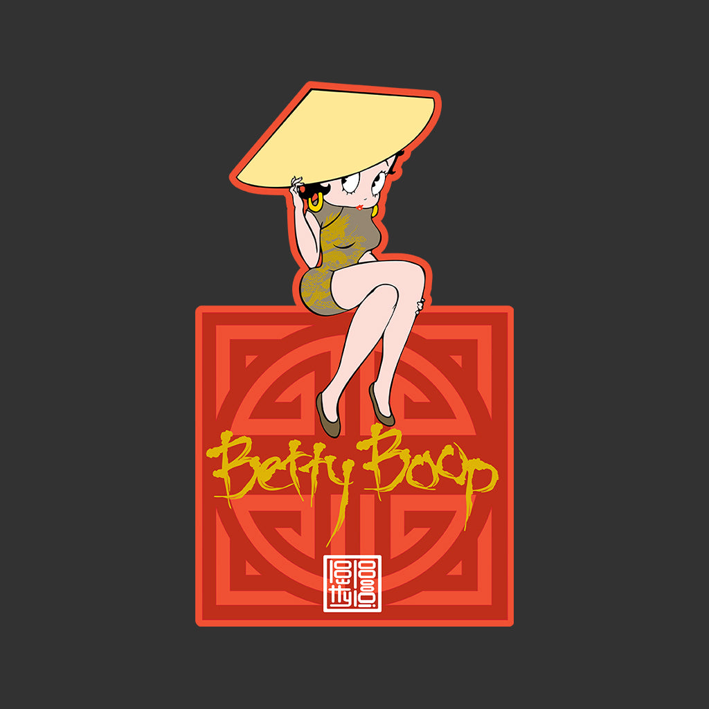 Betty Boop Betty in Dragon Dress with Hat Kids T-Shirt