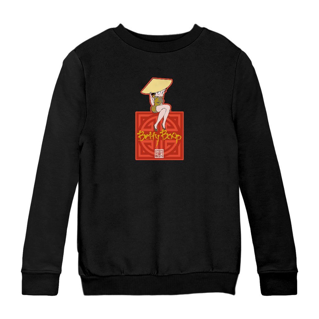 Betty Boop Betty in Dragon Dress with Hat Kids Sweatshirt