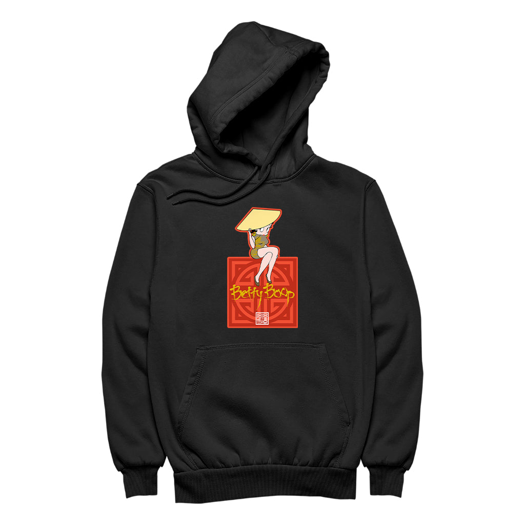 Betty Boop Betty in Dragon Dress with Hat Men's Hooded Sweatshirt