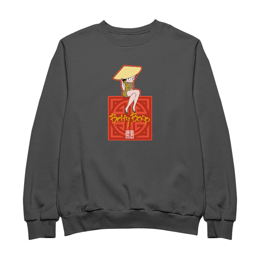 Betty Boop Betty in Dragon Dress with Hat Men's Sweatshirt