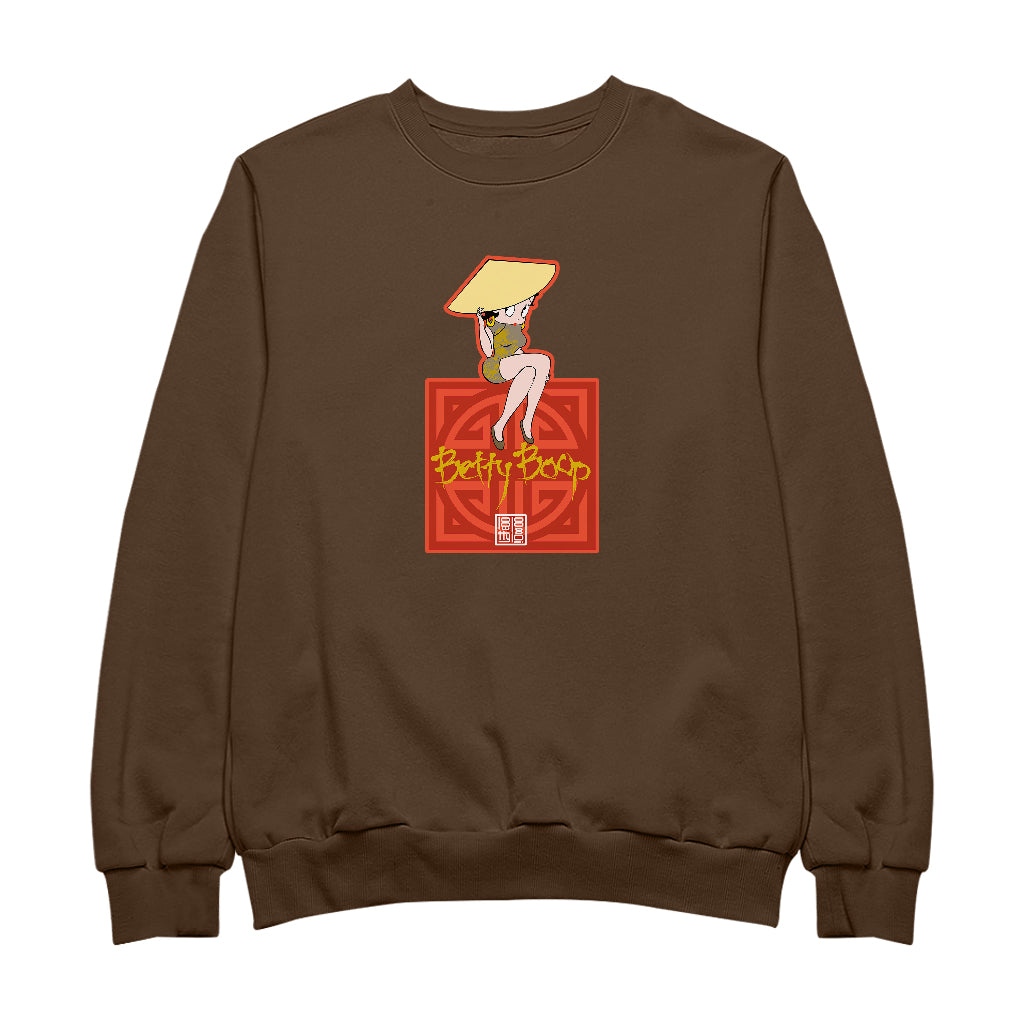 Betty Boop Betty in Dragon Dress with Hat Men's Sweatshirt
