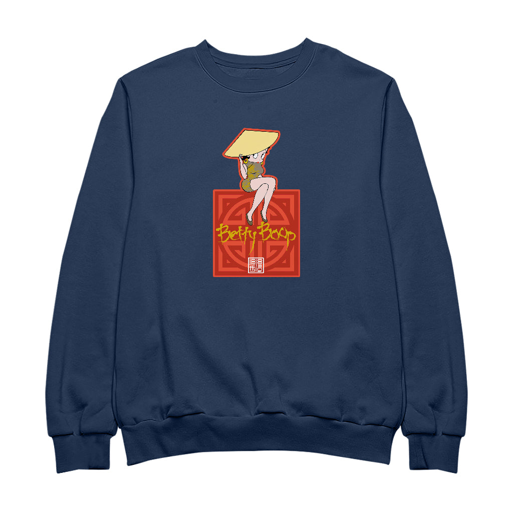 Betty Boop Betty in Dragon Dress with Hat Men's Sweatshirt