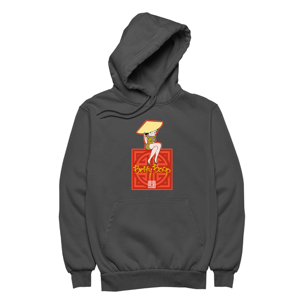 Betty Boop Betty in Dragon Dress with Hat Women's Hooded Sweatshirt