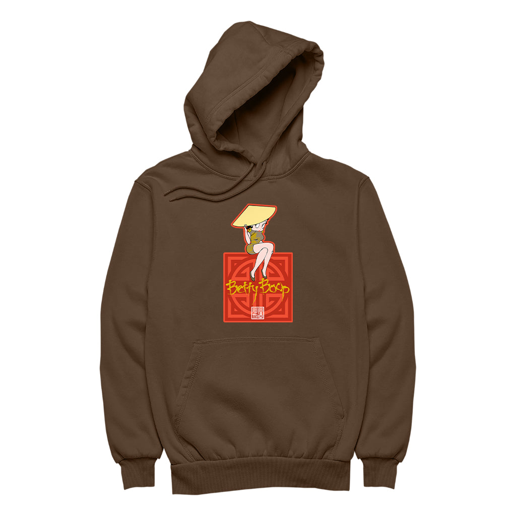 Betty Boop Betty in Dragon Dress with Hat Women's Hooded Sweatshirt