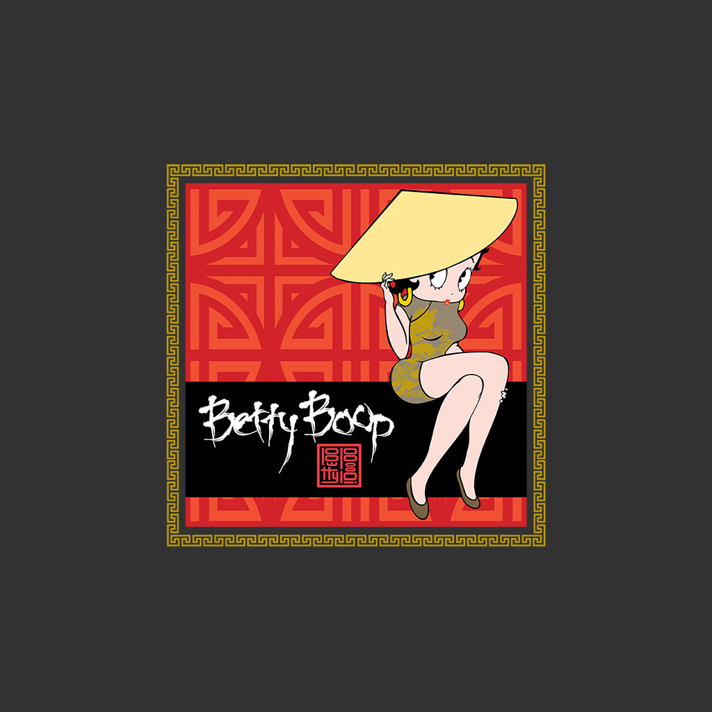 Betty Boop Longevity Symbol Pattern Kids Hooded Sweatshirt