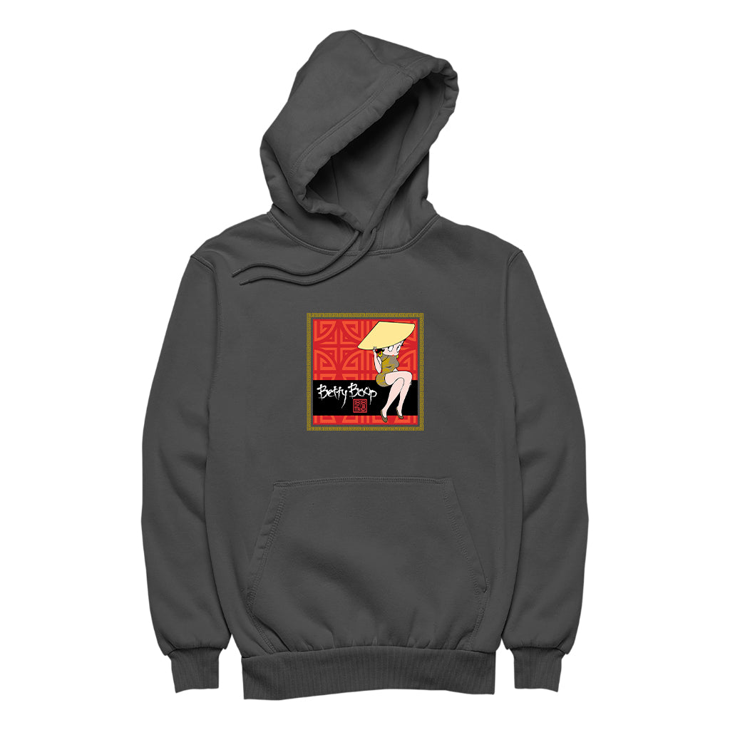 Betty Boop Longevity Symbol Pattern Men's Hooded Sweatshirt