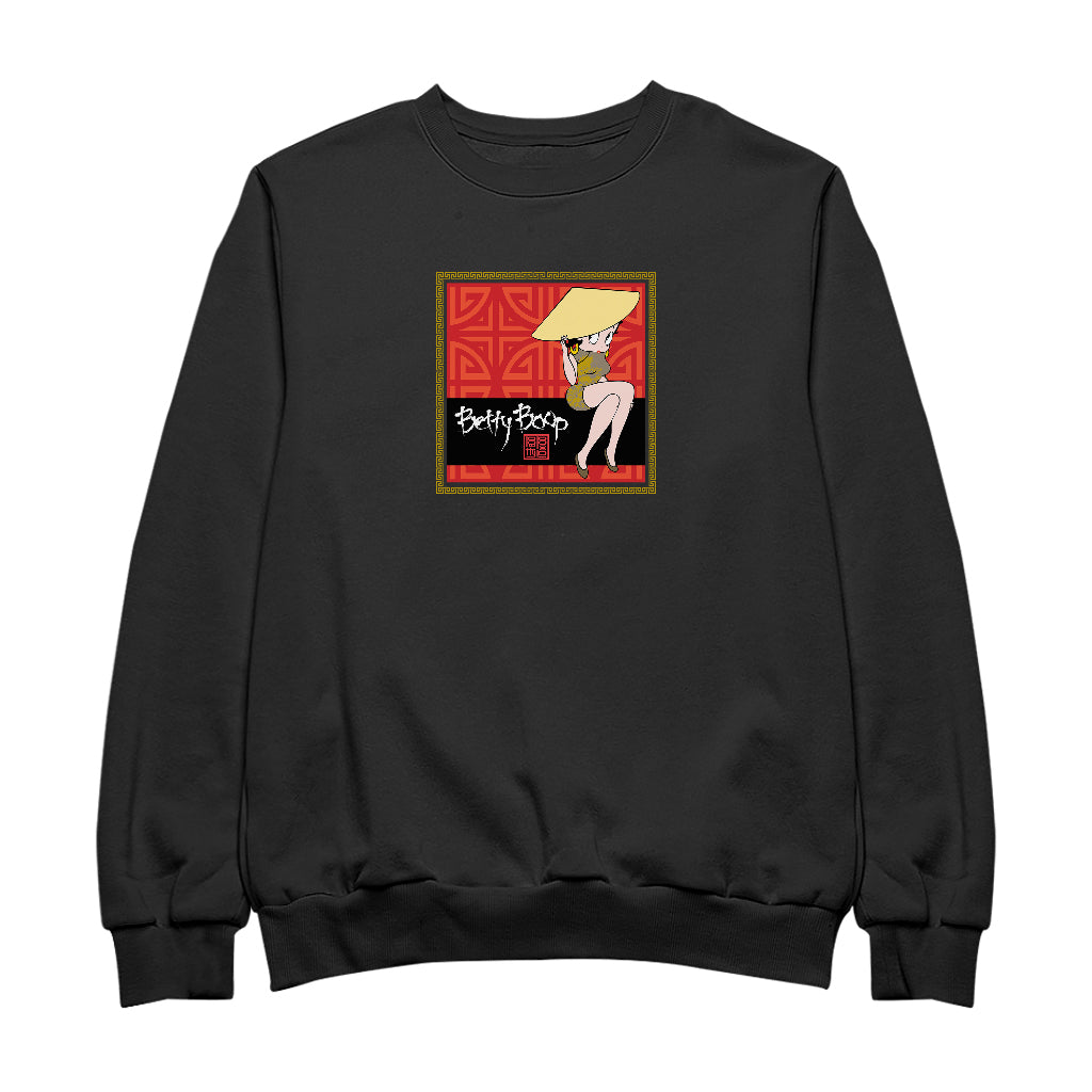 Betty Boop Longevity Symbol Pattern Men's Sweatshirt