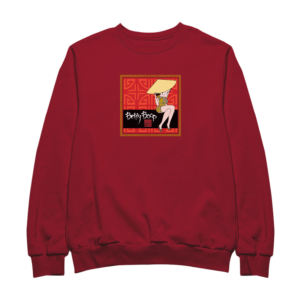 Betty Boop Longevity Symbol Pattern Men's Sweatshirt