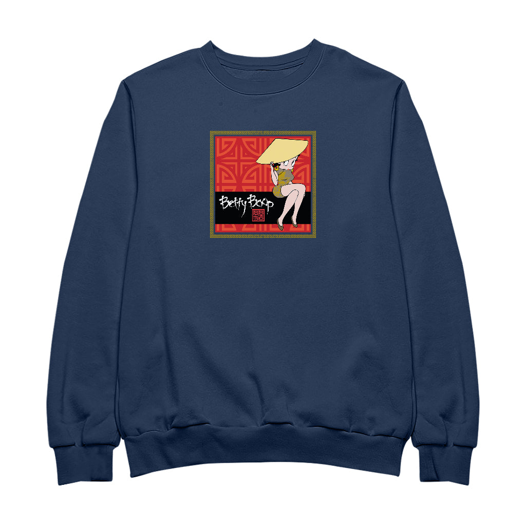 Betty Boop Longevity Symbol Pattern Men's Sweatshirt