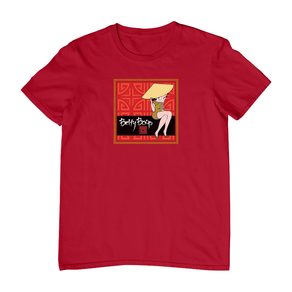 Betty Boop Longevity Symbol Pattern Men's T-Shirt