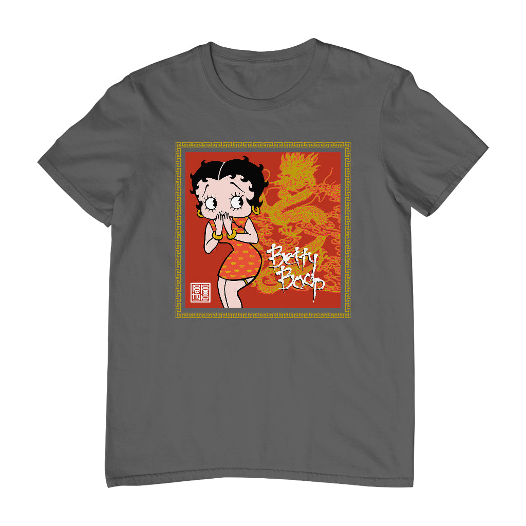 Betty Boop Dragon Background Men's T-Shirt