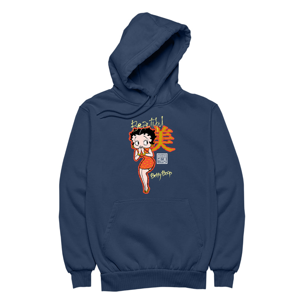 Betty Boop Beautiful Mandarin Character Men's Hooded Sweatshirt