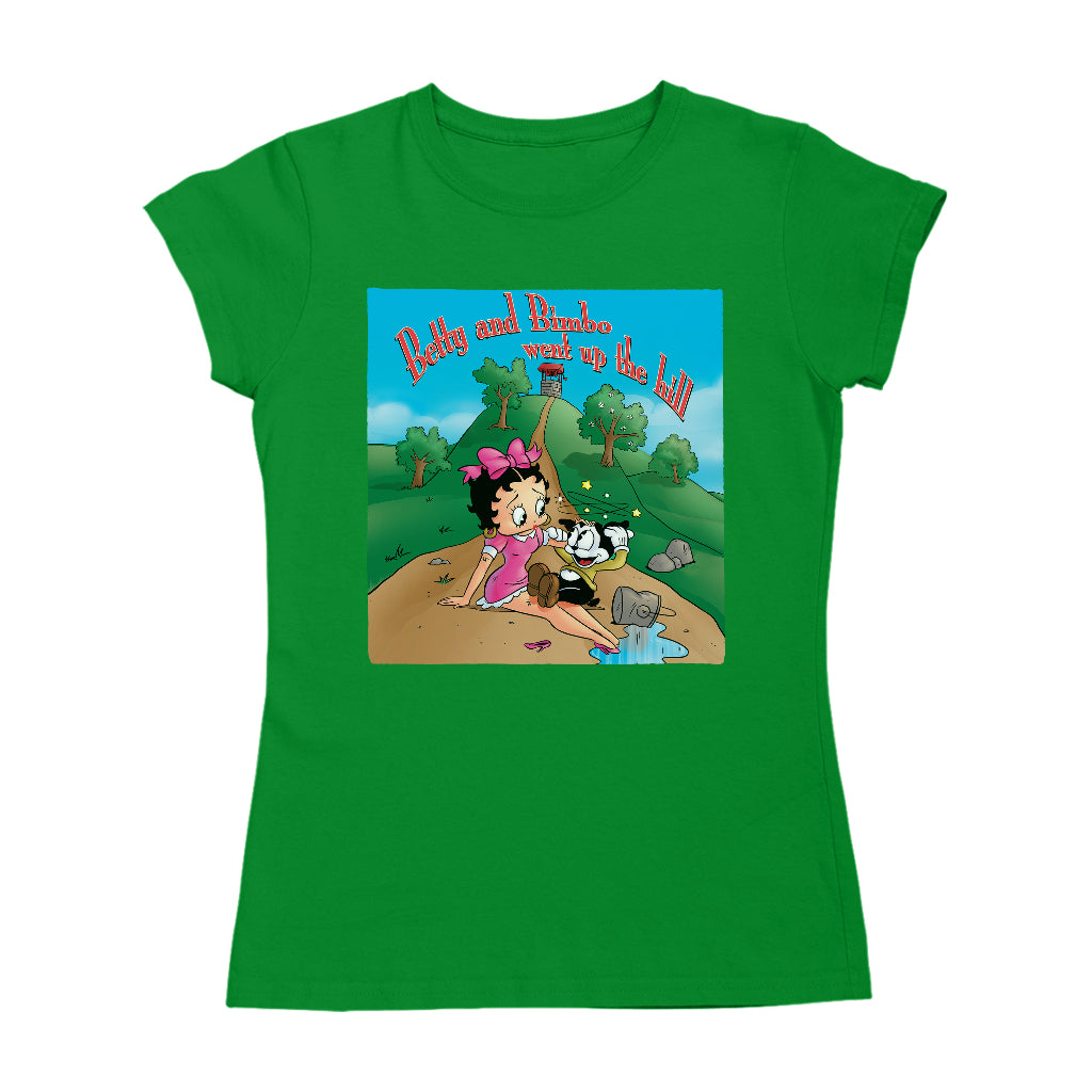 Betty Boop Betty and Bimbo Went Up The Hill Women's T-Shirt