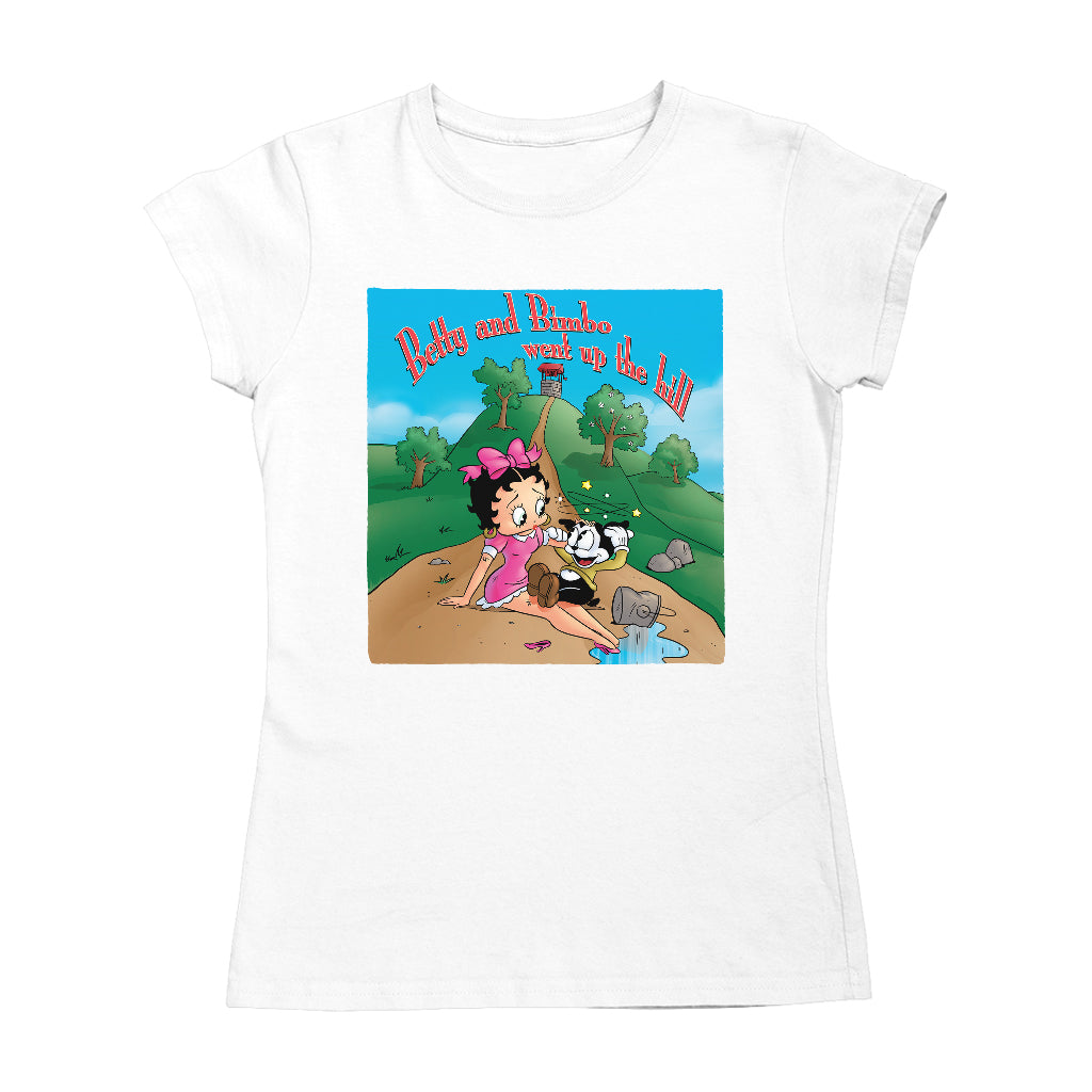 Betty Boop Betty and Bimbo Went Up The Hill Women's T-Shirt