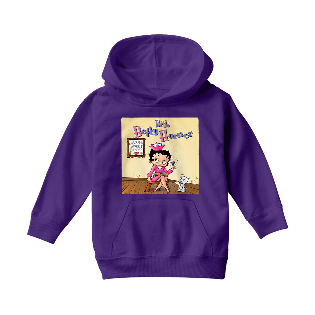 Betty Boop Little Betty Horner Kids Hooded Sweatshirt