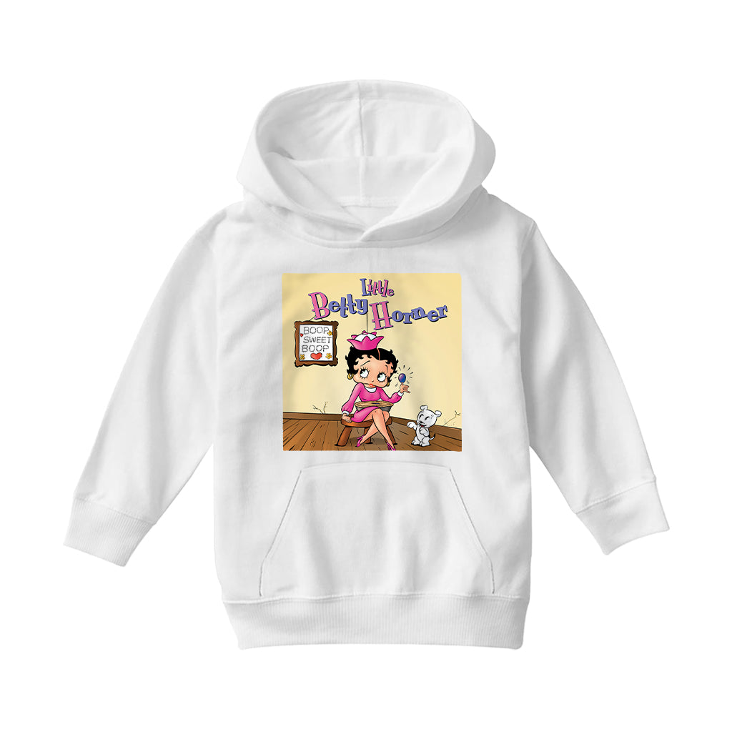 Betty Boop Little Betty Horner Kids Hooded Sweatshirt