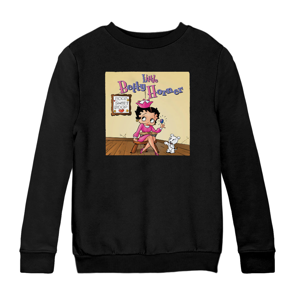 Betty Boop Little Betty Horner Kids Sweatshirt