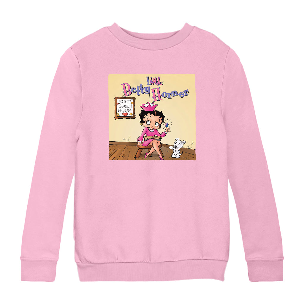 Betty Boop Little Betty Horner Kids Sweatshirt