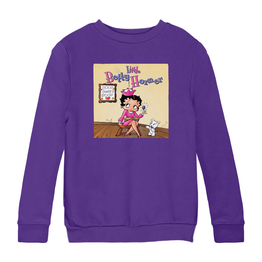 Betty Boop Little Betty Horner Kids Sweatshirt