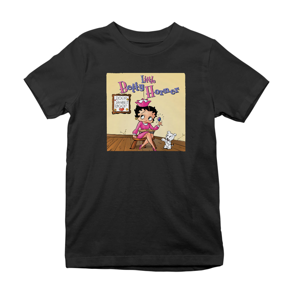 Betty Boop Little Betty Horner Kids T-Shirt