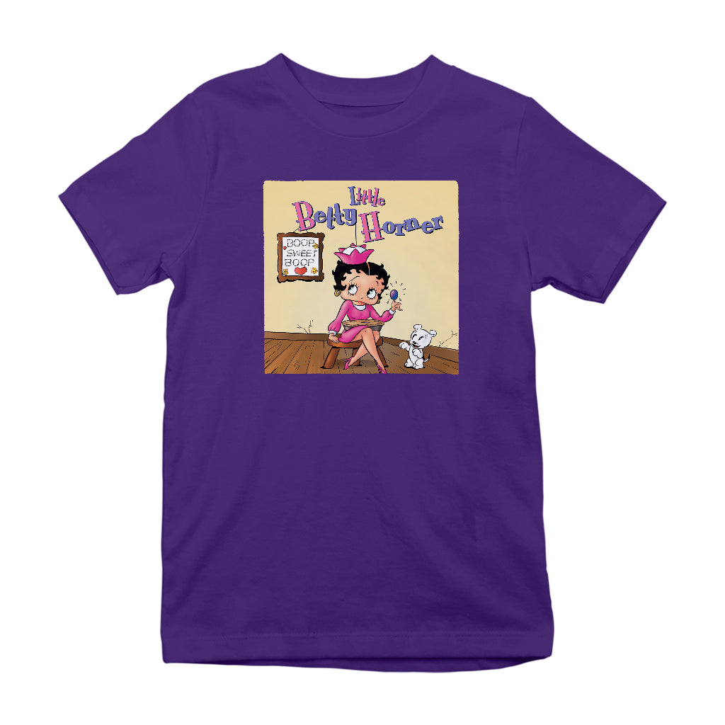Betty Boop Little Betty Horner Kids T-Shirt