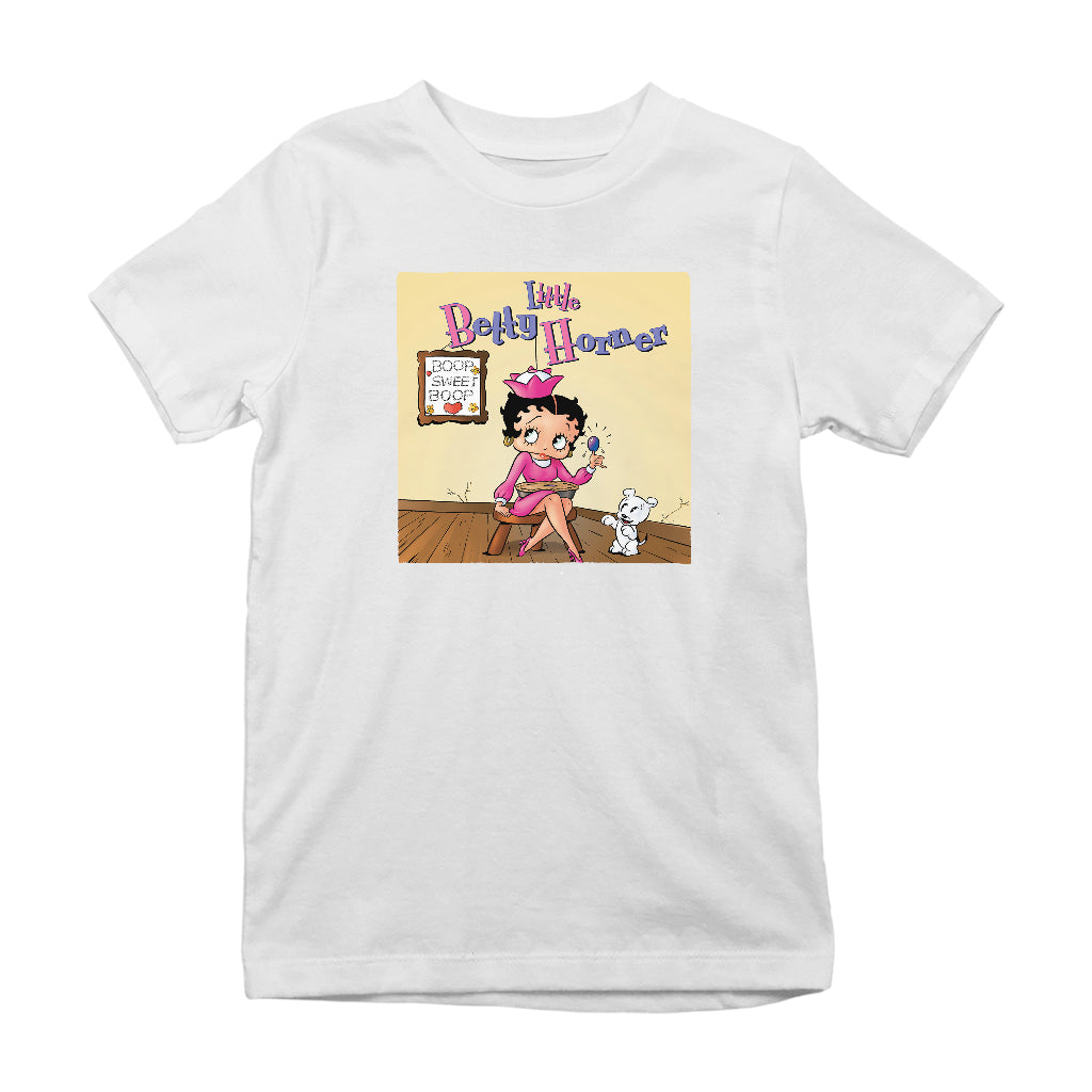 Betty Boop Little Betty Horner Kids T-Shirt