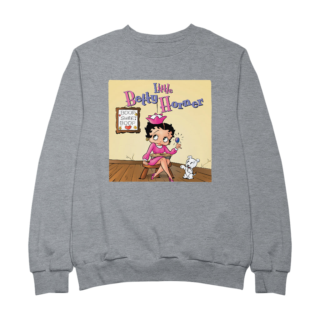 Betty Boop Little Betty Horner Men's Sweatshirt
