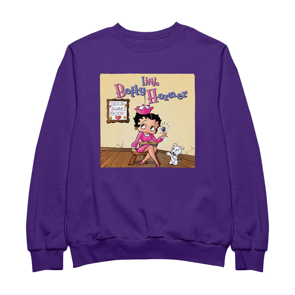 Betty Boop Little Betty Horner Men's Sweatshirt