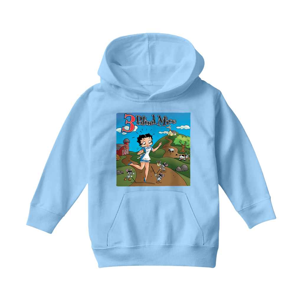 Betty Boop Three Blind Mice Kids Hooded Sweatshirt