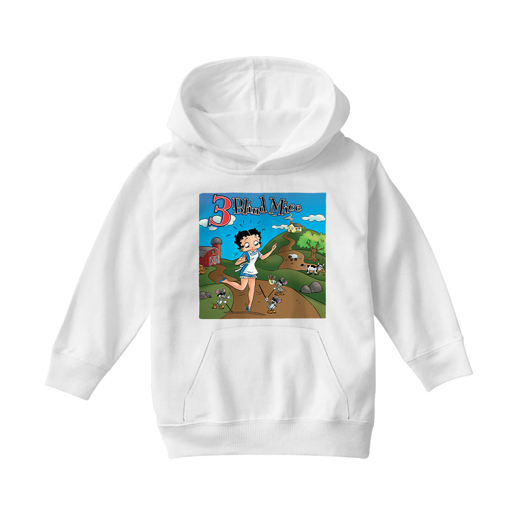 Betty Boop Three Blind Mice Kids Hooded Sweatshirt