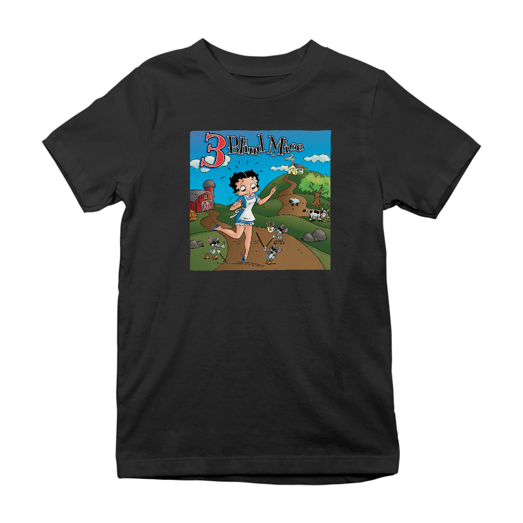 Betty Boop Three Blind Mice Kids T-Shirt