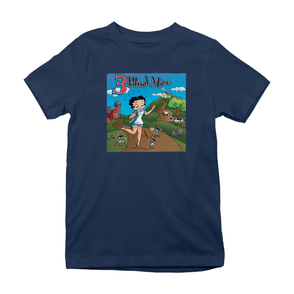 Betty Boop Three Blind Mice Kids T-Shirt